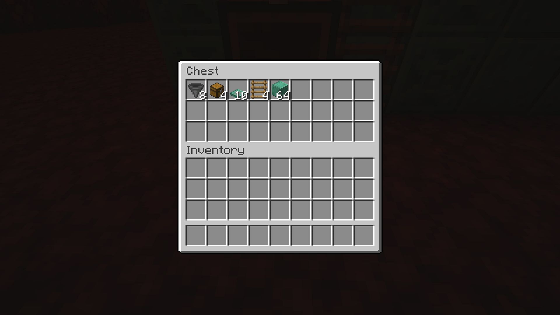 The materials needed to make the gold farm (Image via Mojang)